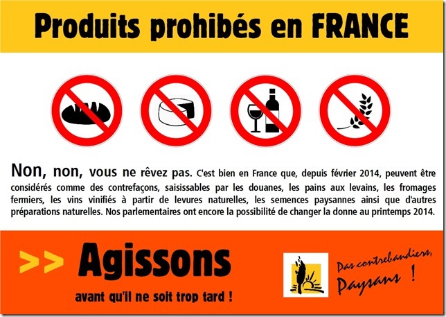 Produits prohibés en France, AGISSONS !
