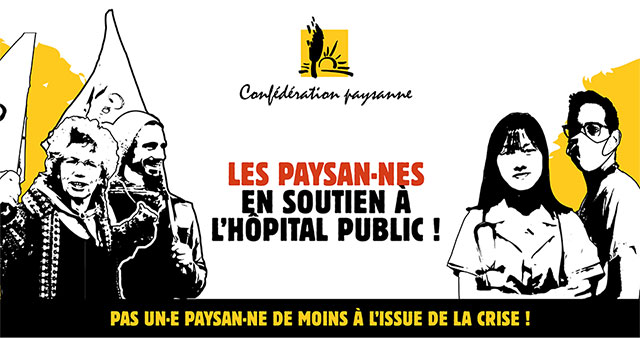 Les paysan.e.s en soutien à l'hôpital public ! Image de la Conf' Nationale